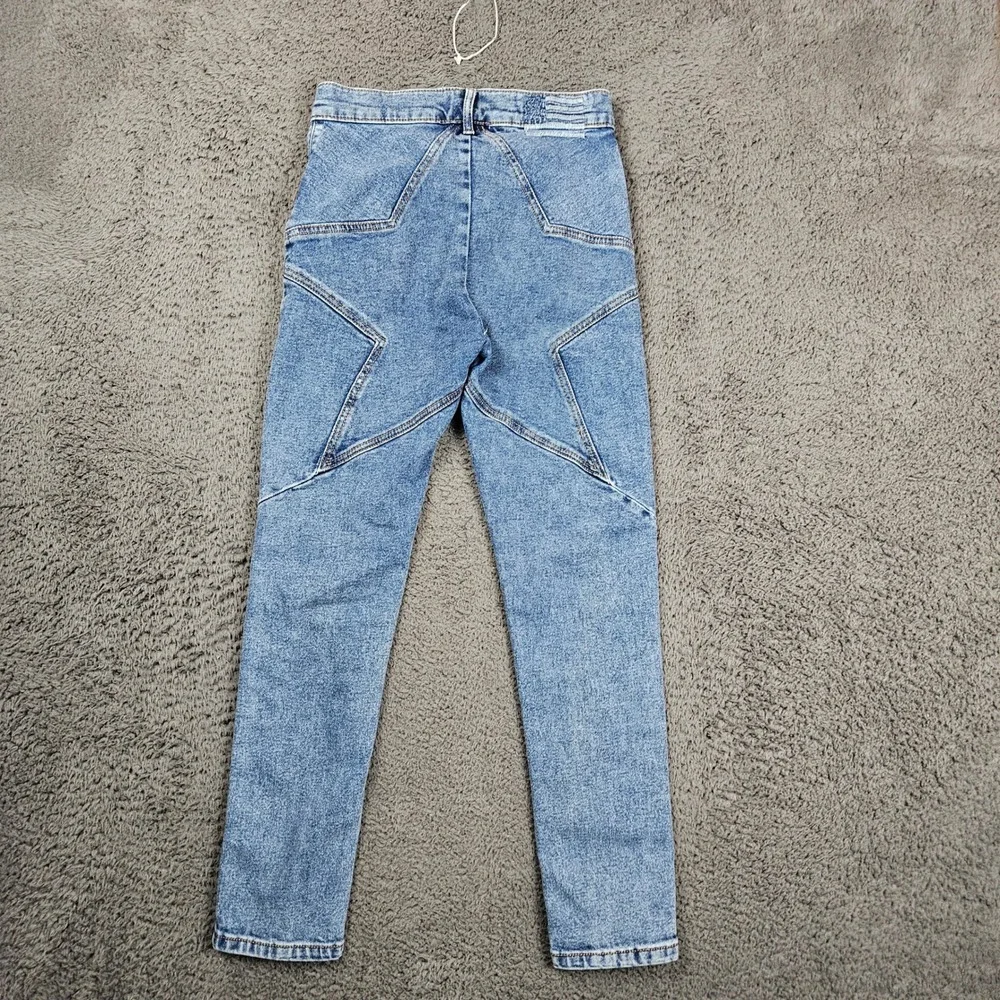 Revice Denim Jeans Women's‎ Size 25 Star Embellished Light Wash High Rise - Picture 7 of 9